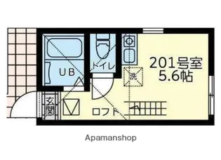 ユナイト追浜ブルターニュ【2階】の間取り