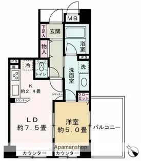 セルアージュ新横浜【4階】の間取り
