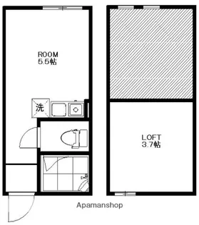 メゾン ド ミア【1階】の間取り