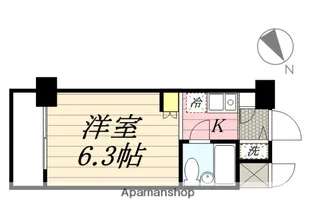 ウインベルソロ横浜阪東橋1号館【5階】の間取り