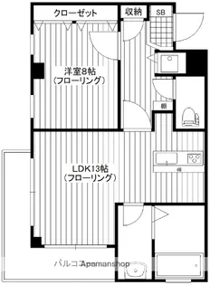 ラフィネシャンブル【4階】の間取り