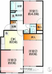 横浜上郷ハイツ【2階】の間取り