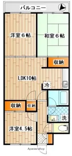 コート・ドゥ・ピエール【3階】の間取り