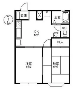 チェリーハウス桜花園【1階】の間取り