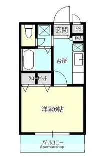 グローリィ湘南【2階】の間取り