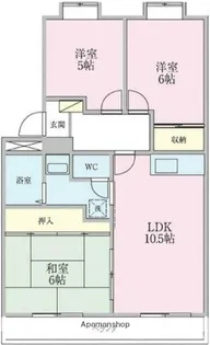 サンライズ湘南【3階】の間取り