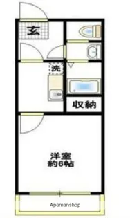 シャルムハイツ【1階】の間取り