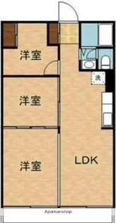 江ノ島フェアビュウ【4階】の間取り