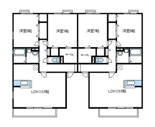 ラル フェリス【1階】の間取り