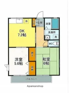 パシフィックハイツⅢ【1階】の間取り