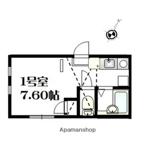 ワイズ天王町星川【1階】の間取り