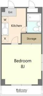 コクブマンション【2階】の間取り