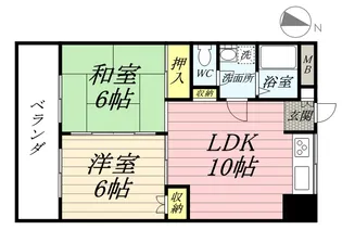 メゾン1・39・4【5階】の間取り