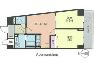 栄広クリアシティ第3【10階】の間取り