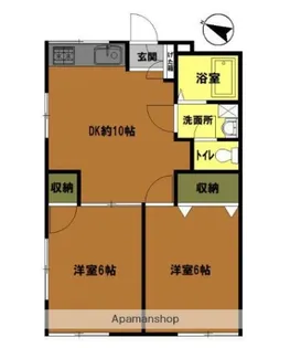 セゾン六浦ハイツ【1階】の間取り