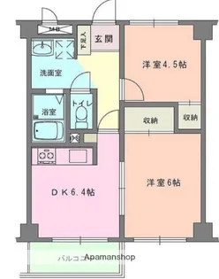 ライフパレット横浜【4階】の間取り
