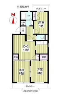 メルヴェイユ ヌー湘南【3階】の間取り