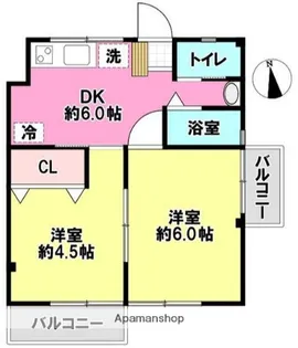 辰巳ハイツ【2階】の間取り