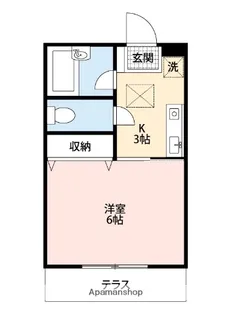 カプチュールさちが丘【1階】の間取り