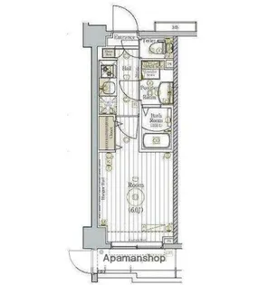 リライア阪東橋SOUTH【6階】の間取り