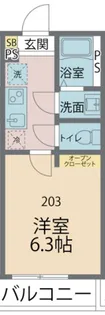 カインドネス相模が丘【203号室号室】の間取り