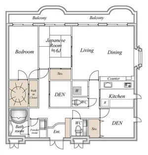 ブルームライフ横浜生麦【0502号室】の間取り