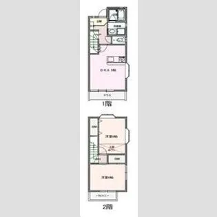 テラス66A棟【1階】の間取り