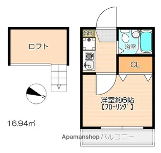 リベルタ北久里浜【1階】の間取り