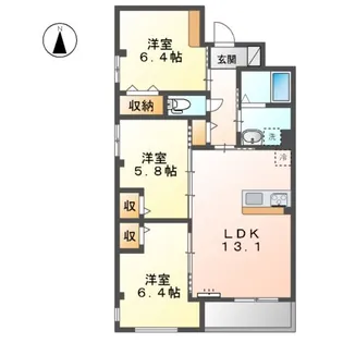 ルーモス【3階】の間取り