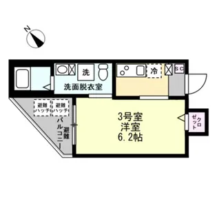 ベイルーム横須賀中央Ⅱ【1階】の間取り