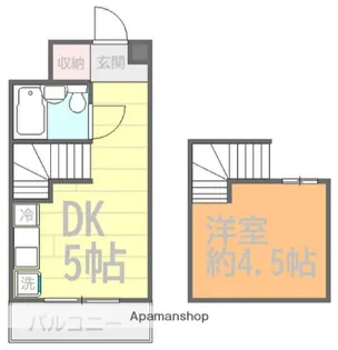ピアチェーレヴィーナ【4階】の間取り