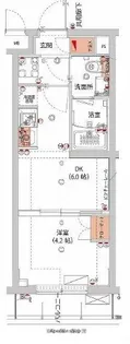 ハーモニーレジデンス武蔵小杉フォレストスクエア【4階】の間取り