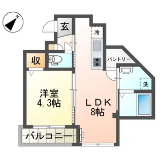 ナインチェ【3階】の間取り