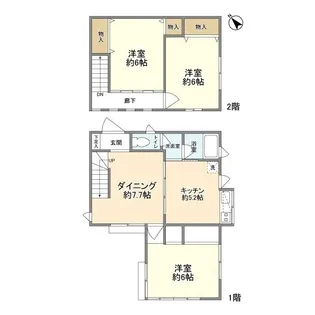 神奈川県横浜市西区霞ケ丘【一戸建】の間取り