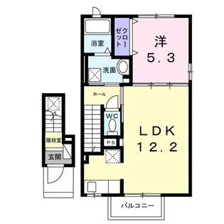 ラ・ポーズ【2階】の間取り