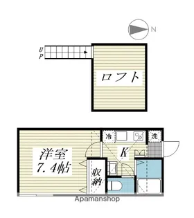 ランウェイ34R【2階】の間取り