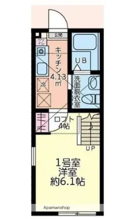 メゾンマグノリア【2階】の間取り