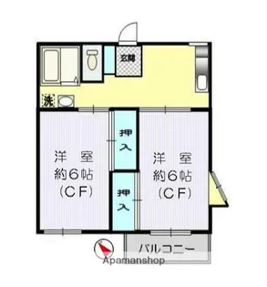 メゾンド・ヴァンテーヌ【2階】の間取り