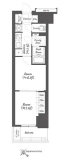 WORVE横浜伊勢佐木町【10階】の間取り