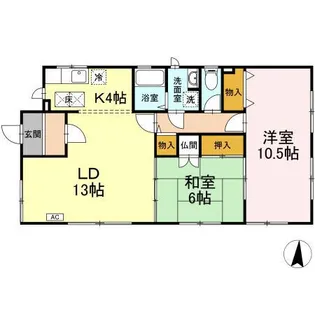 相澤ハイツ【1階】の間取り