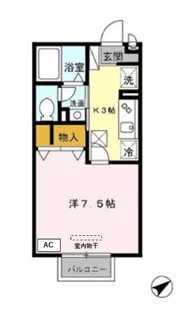 モンターニャ【1階】の間取り
