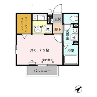 アムール【1階】の間取り