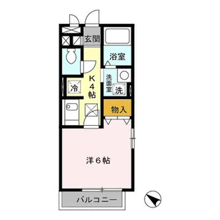 プリムヴェールJ【1階】の間取り