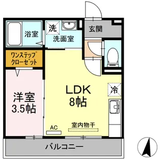 グランシャリオ【1階】の間取り