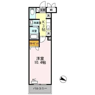 ミラージュ新子安【1階】の間取り