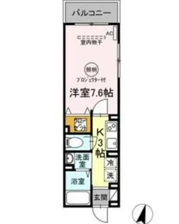 セジュール AOBA ボヌール【1階】の間取り