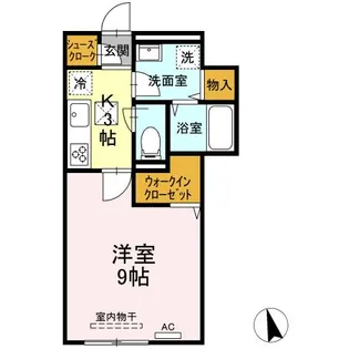 ハイアット湘南【1階】の間取り