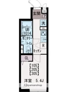 IXO榎町【2階】の間取り
