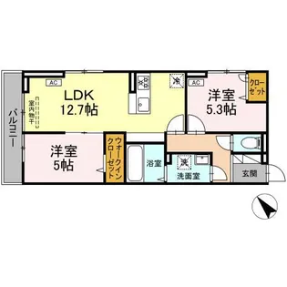 ビエント新横浜【3階】の間取り