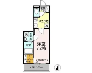 ウェルデンスDーSTAY B【2階】の間取り